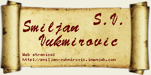 Smiljan Vukmirović vizit kartica